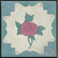 花磚-玫瑰 Tile-Rose（NO.2022-1-3-002）